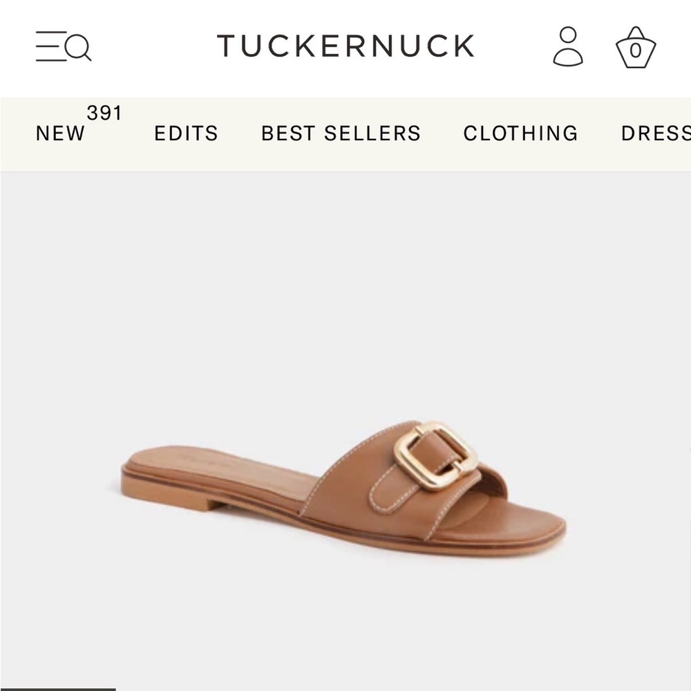 Mimi Cognac Sandals by Flattered from Tuckernuck 37